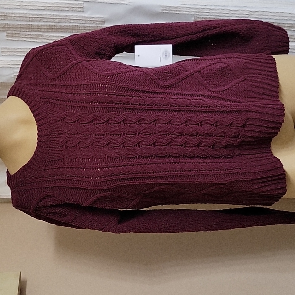 SO Burgansy Sweater! NWT!
